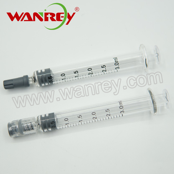 Cosmetic Glass Prefillable Syringe 3ml